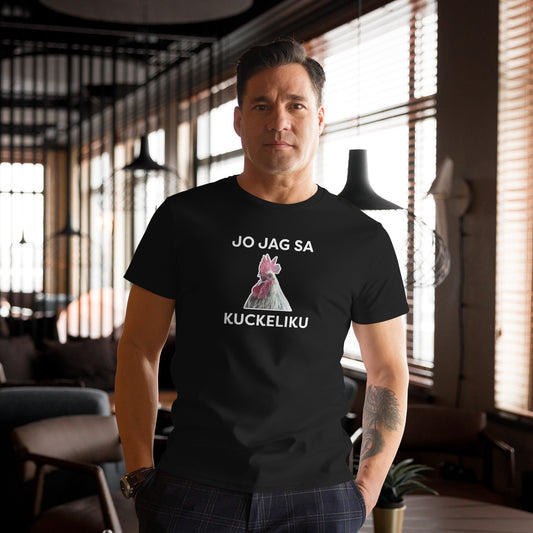 Jo jag sa kuckeliku - Premium t-shirt i bomull (man)